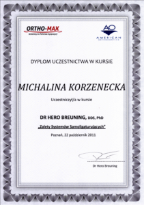 Zalety systemow samoligaturujacych