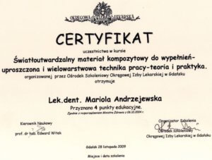 Wypełnienia kompozytowe Wejherowo