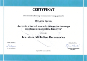 Leczenie stawu skroniowo-żuchwowego